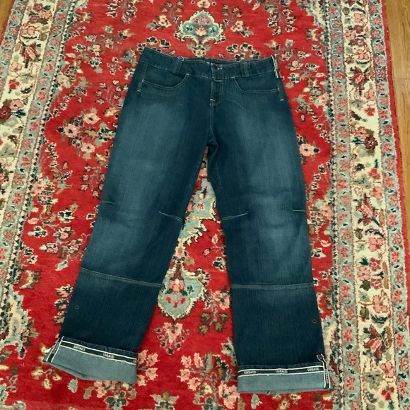 Vintage Le Jean de Marithe Francois Girbaud  Denim Jeans ROLL UP CUFFS HONG KONG - Picture 16 of 16